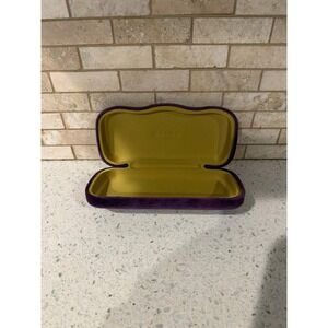Gucci Sunglasses Eyeglasses Case Purple Velvet Hard‎ Clamshell